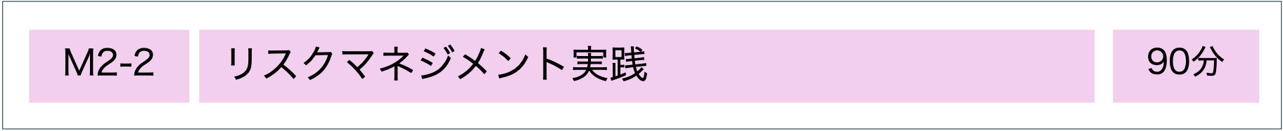 MSQA公認研修：リスクマネジメント実践コース
