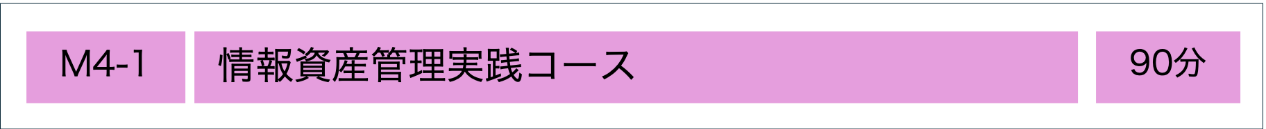 MSQA公認研修：情報資産管理実践コース