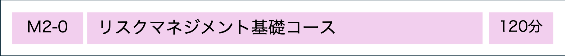 MSQA公認研修コース：リスクマネジメント基礎